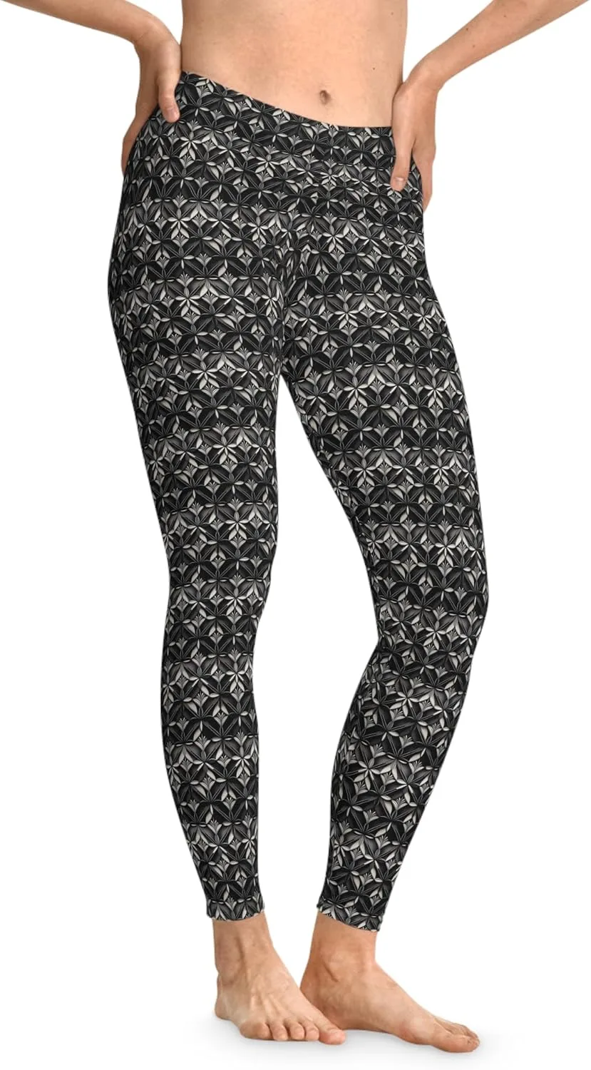 

OpArt Mirage Stretchy Pants, художественный принт
