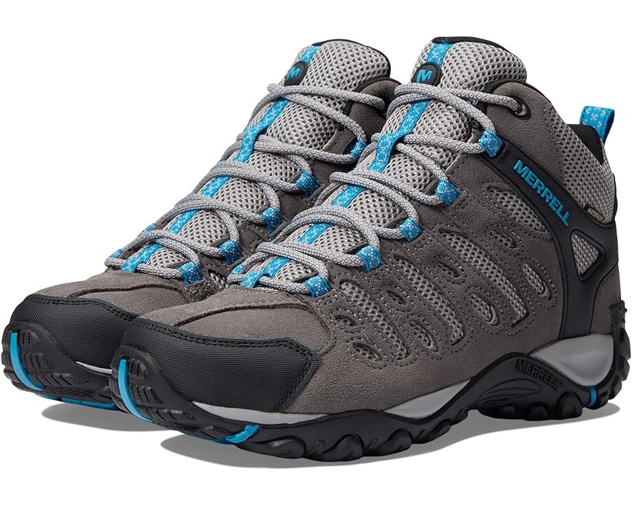 

Походные ботинки Merrell Crosslander 2 Mid Waterproof, цвет Charcoal/Tahoe