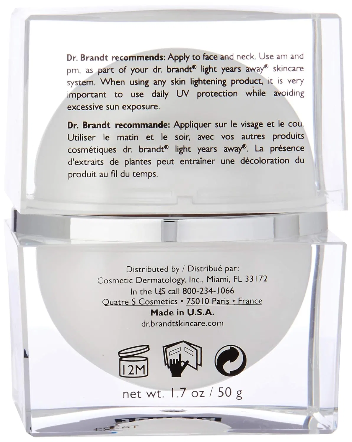 Крем для лица Dr. Brandt Skincare — Отбеливающий Light Years Away от dr, 50 г — фото 4