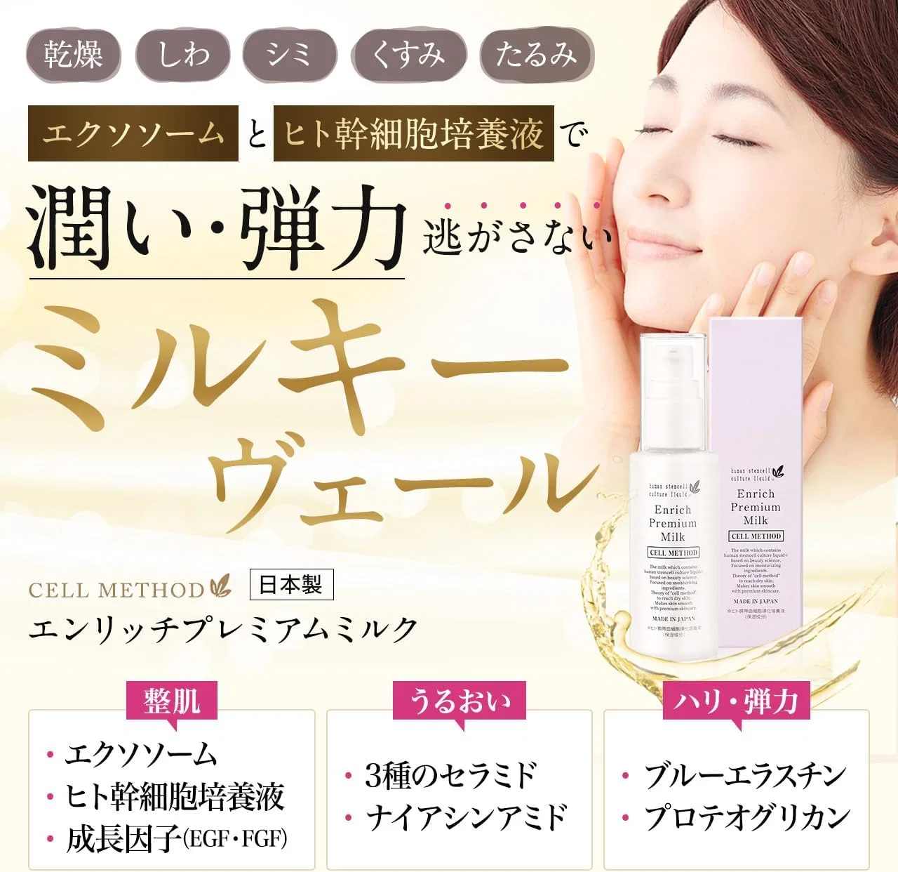 Эмульсия Cell Method — Молочко Enrich Premium Milk, , белый, 60 мл — фото 2
