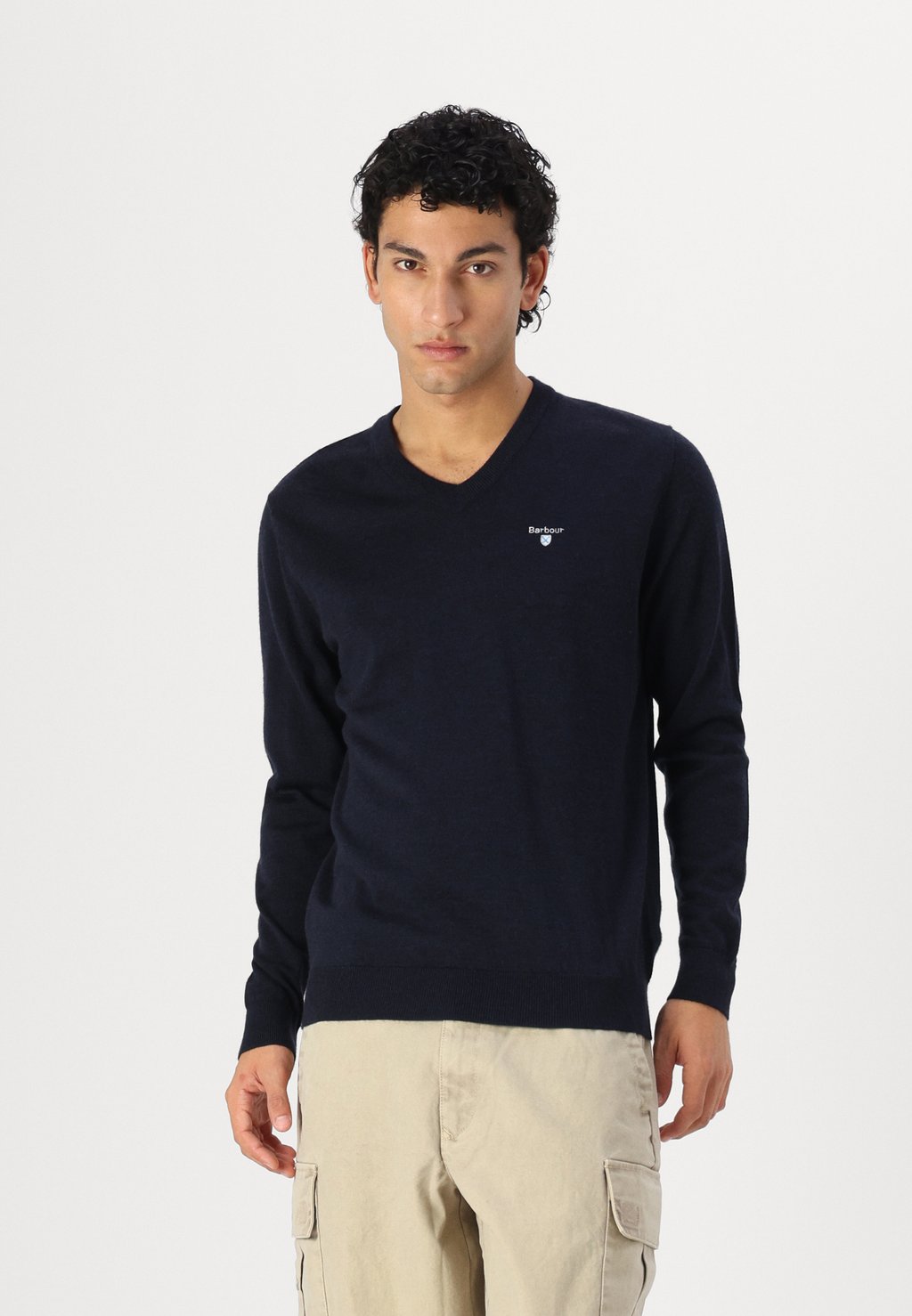 

Джемпер V-NECK Barbour, темно-синий