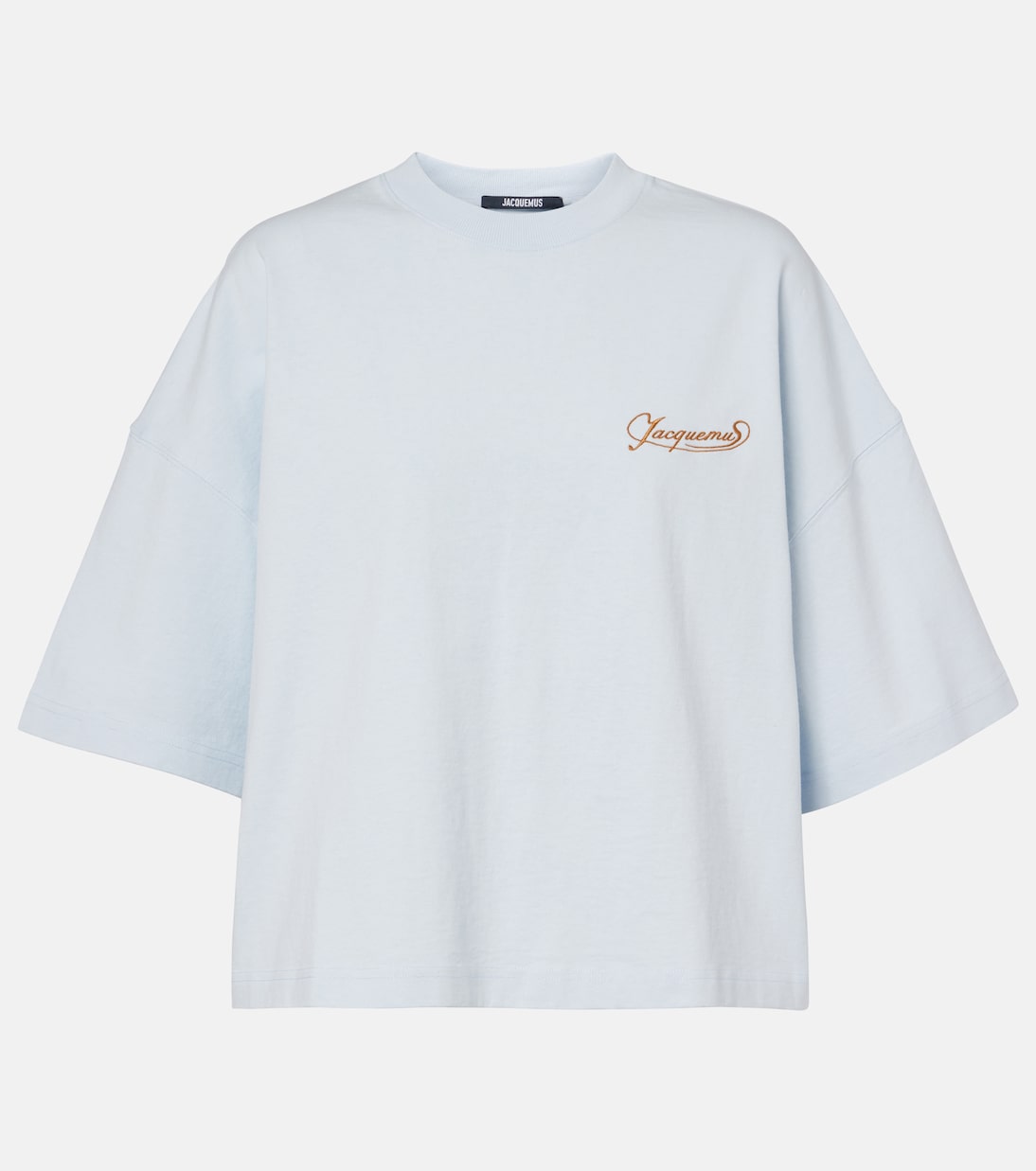 

Короткий укороченный хлопковый топ Corto Jacquemus, Uni Club Blue