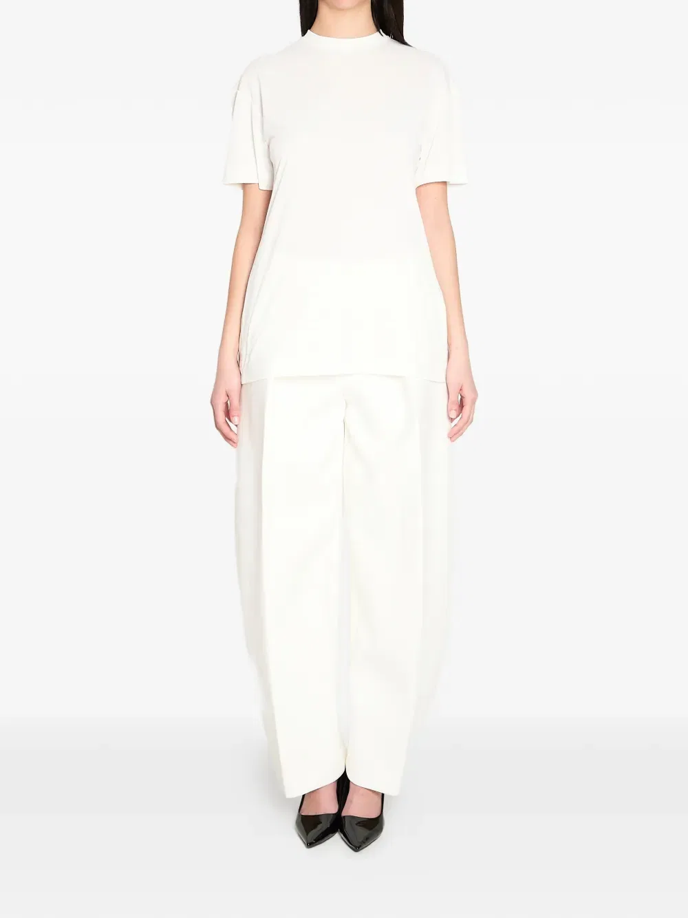 Футболка с эффектом бумаги Ventadou Jacquemus, белый — фото 2