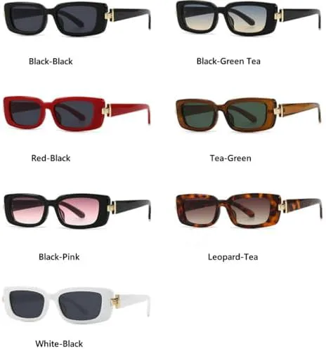 

Модные маленькие квадратные солнцезащитные очки для женщин и мужчин, простые ретро-очки высокого качества для вождения, трендовые очки UV400 MTZJH, White Black