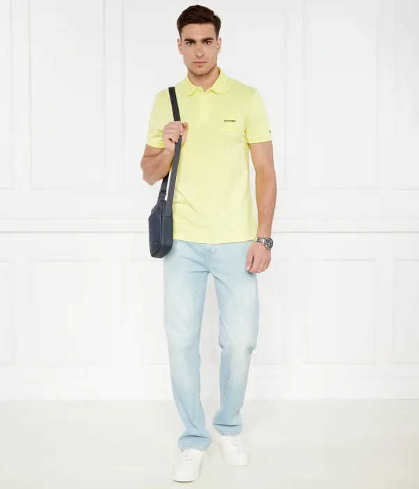 Поло Boucle Embro regular fit Tommy Hilfiger, желтый — фото 2