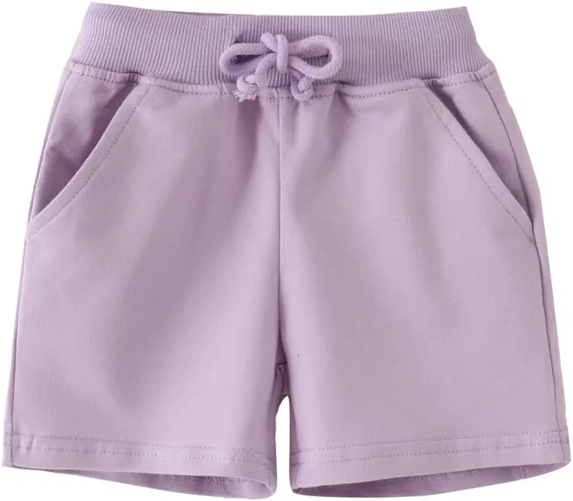 Детские шорты хлопковые HahaNice, Light Purple