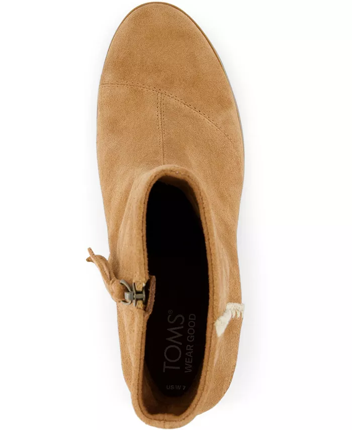 Женские ботильоны Evelyn на квадратном каблуке TOMS, коричневый — фото 4