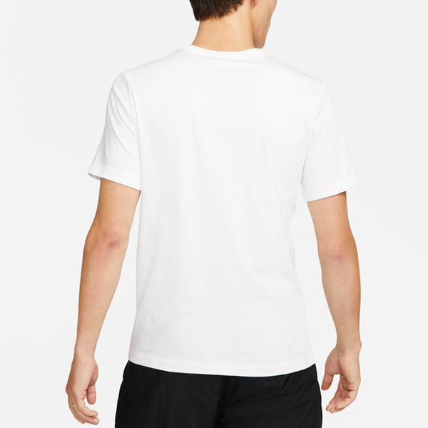 Футболка Men's Nike Alphabet Logo Printing Round Neck Pullover Short Sleeve White T-Shirt, мультиколор — фото 4