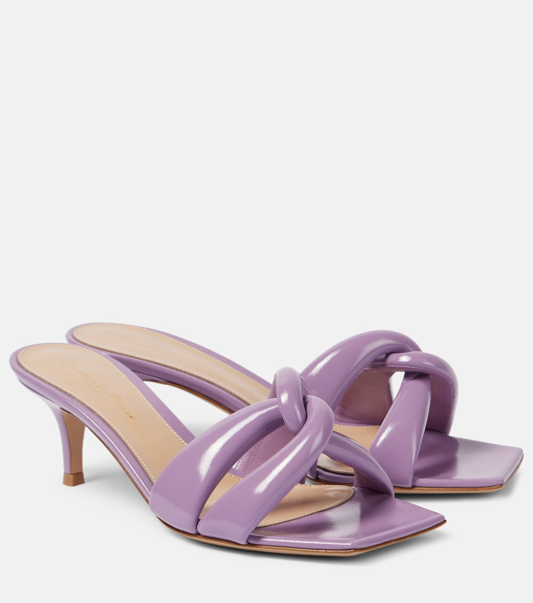 Мюли Amour 55 из лакированной кожи Gianvito Rossi, Melrose