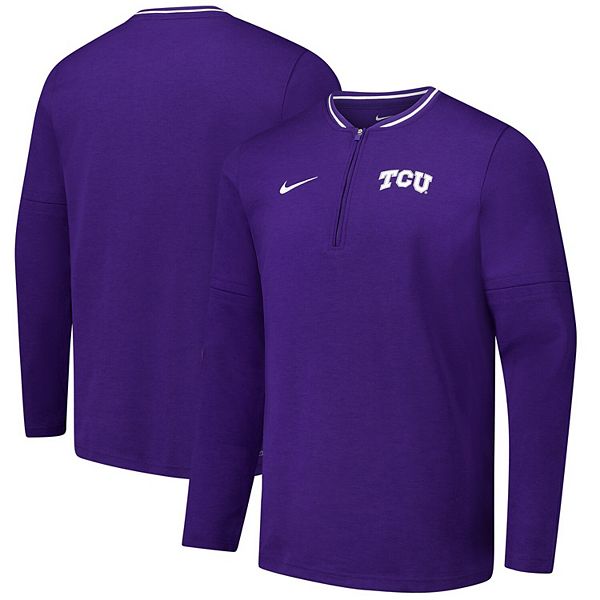 

Мужская фиолетовая куртка quarter-zip Horned Frogs Nike