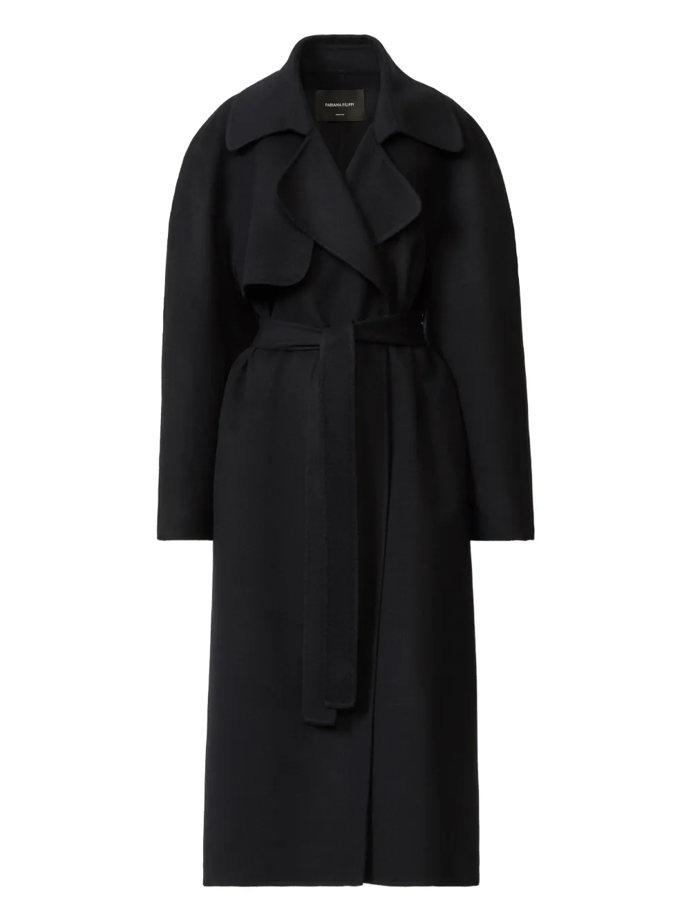 

Тренч с поясом Fabiana Filippi, синий