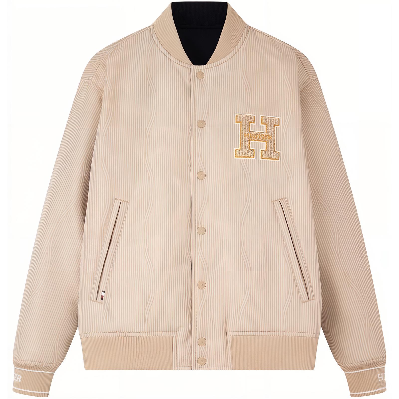 

Tommy Hilfiger Новогодняя пуховая куртка мужская, Apricot/Navy Blue RBT