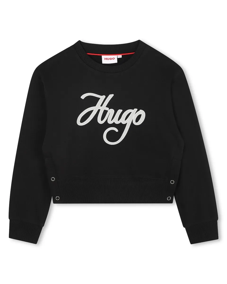 

Детская толстовка с длинным рукавом Hugo, черный