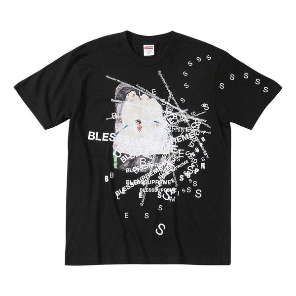 

Футболка x bless fw23 week12 observed t-shirt 'black' Supreme, черный