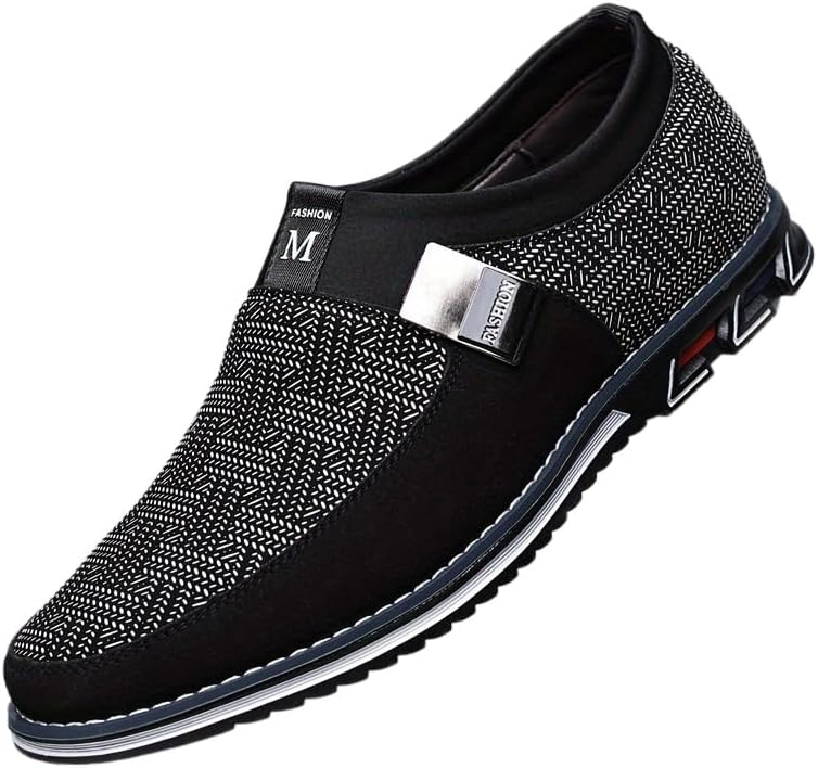 

Модные мужские деловые повседневные туфли, формальные прогулочные, большого размера для среднего возраста Fmshi, темно-серый