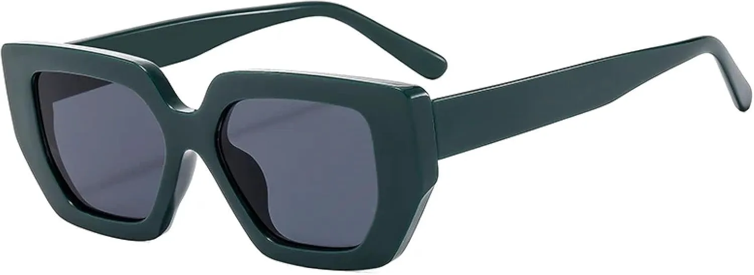 

Солнцезащитные очки с защитой от УФ-излучения UV400 | Толстая оправа | Для женщин и мужчин | Для занятий спортом на открытом воздухе и вождения DSVIGF, Dark Green