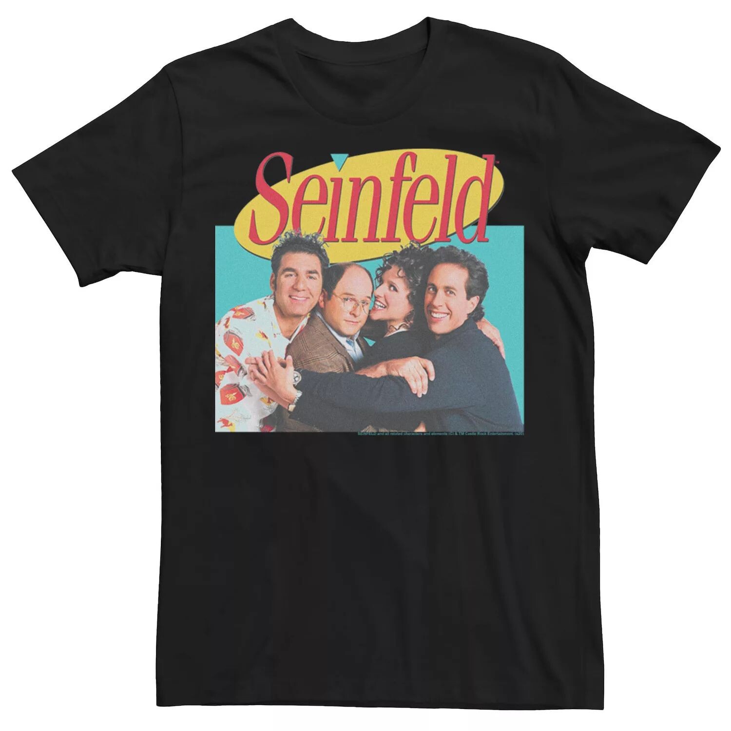 

Мужская футболка с логотипом Seinfeld Group Cast Licensed Character
