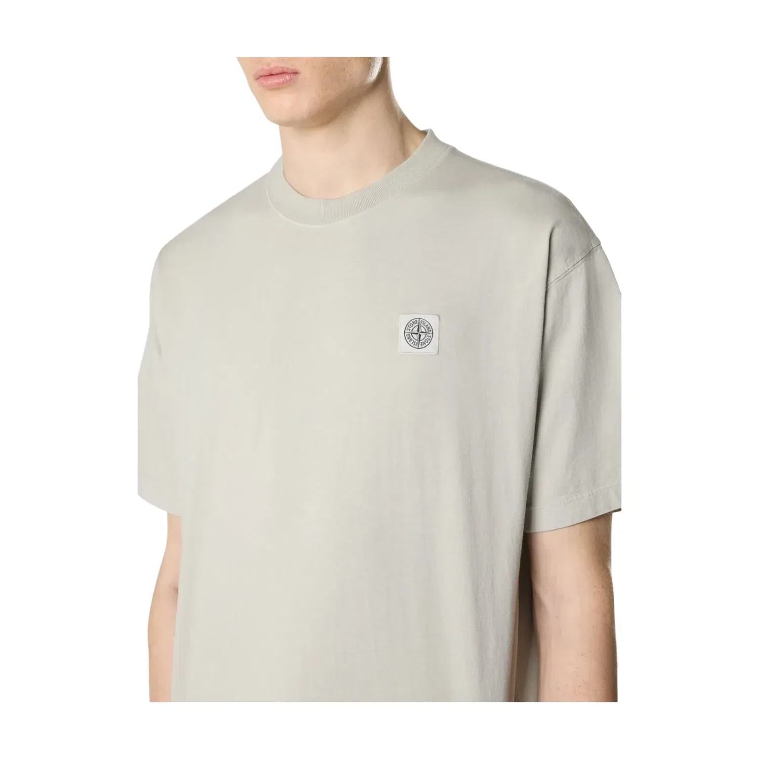 Футболка STONE ISLAND 2100030 с нашивкой в виде компаса, цвет «жемчужно-серый» L1S152100030S0115V0061 — фото 3