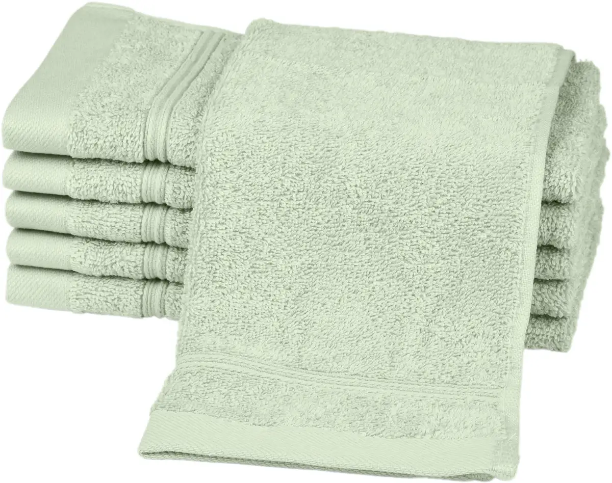 

Полотенца гостевые ROSS "Рубиновые", (6 шт. в упаковке), 100% хлопок 30х50 см (6 шт.), цвет Eukalyptus