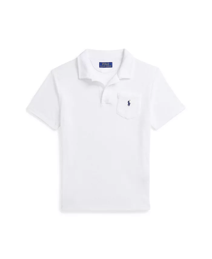 

Футболка-поло для мальчиков Big Boys из махровой ткани Polo Ralph Lauren, белый