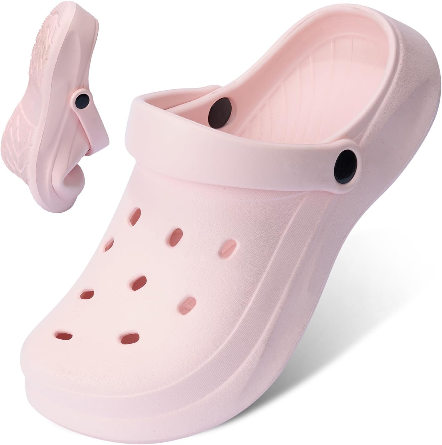 

Женские и мужские садовые сабо, унисекс, удобные слипоны для работы, быстро сохнущие водные сандалии, повседневные удобные тапочки Liromna, розовый