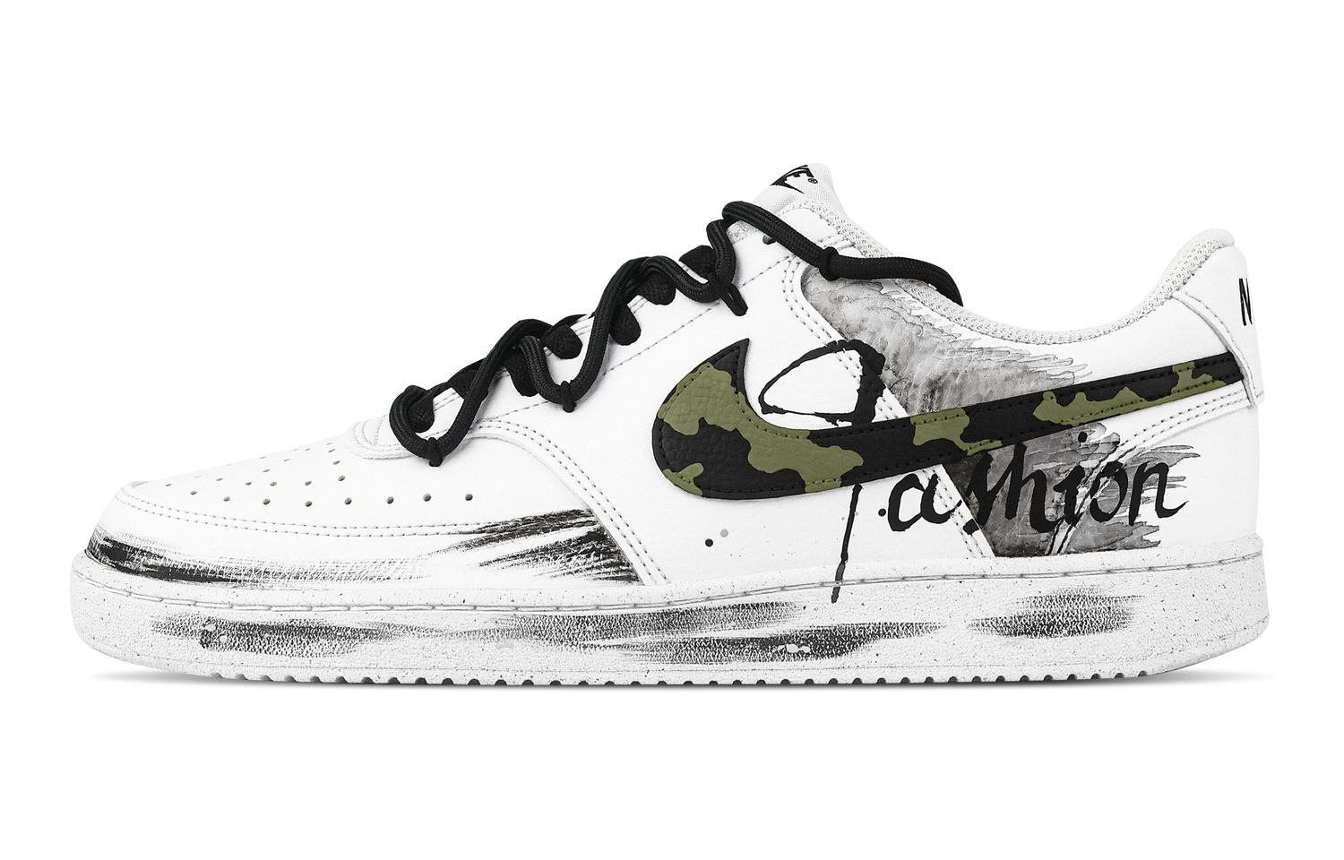 

Nike Court Vision 1 скейтборд обувь мужские лоу топ black