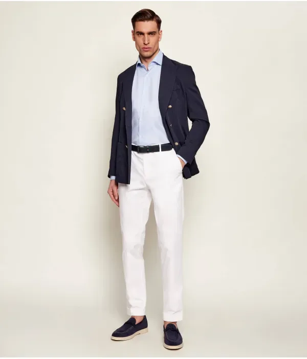 Брюки C-Genius-TU-WG-261F slim fit Boss, белый — фото 2