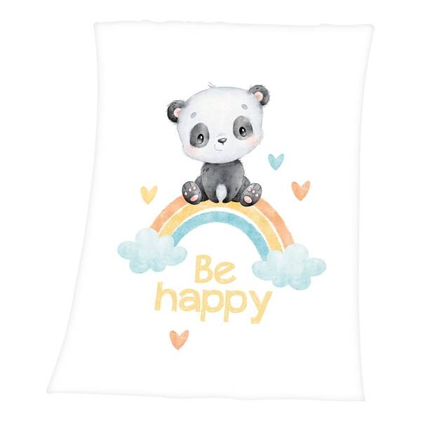 

Плед BabyBest Regenbogen Panda, 75x1x100 см, разноцветный