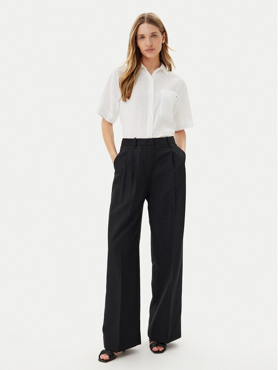 Брюки свободного кроя WW0WW45460 Tommy Hilfiger, черный — фото 2