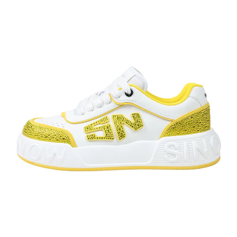 Кроссовки для скейтбординга дышащие SINCENOW Bright Yellow