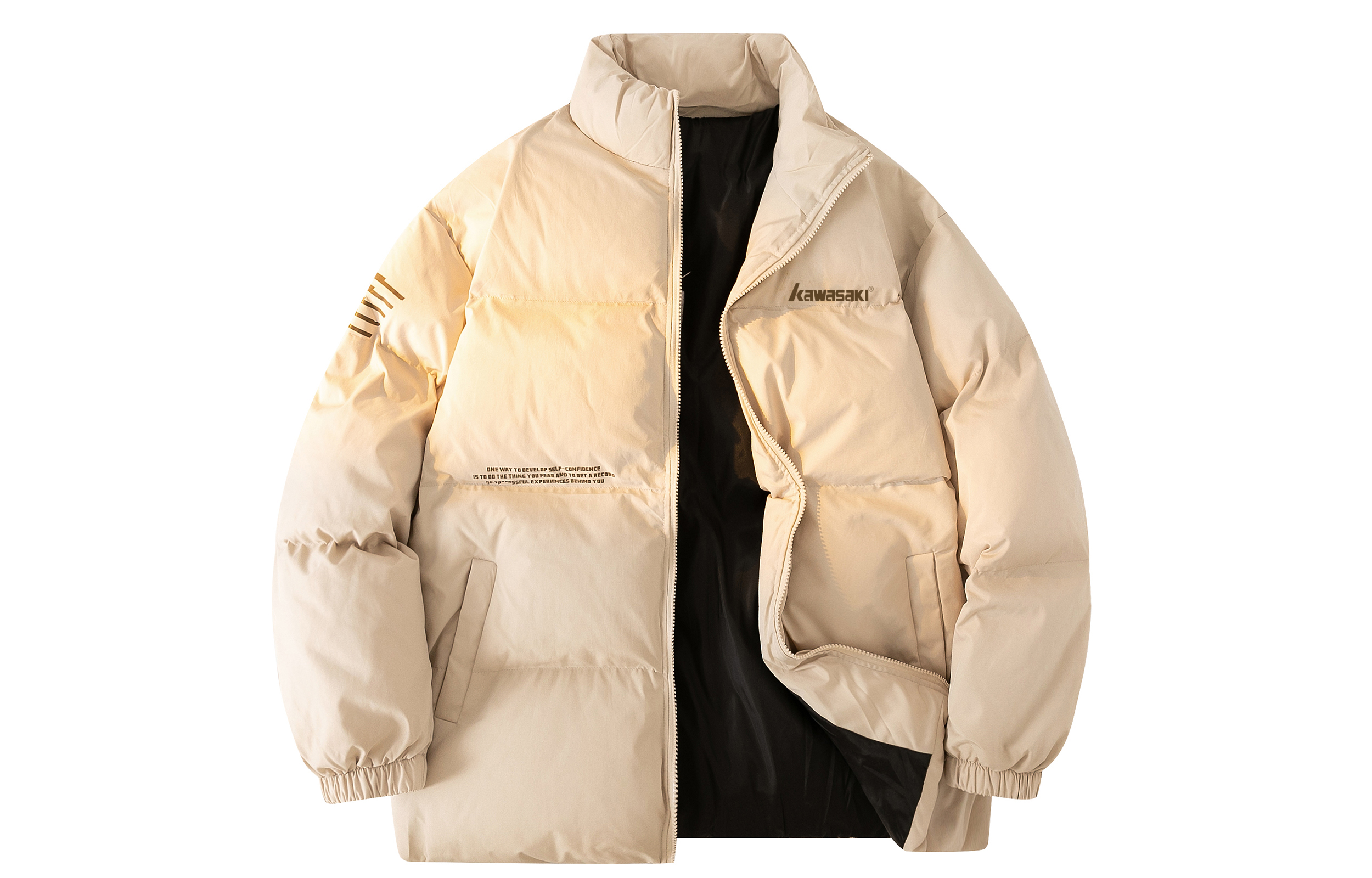 

Пуховик унисекс Kawasaki, Ecru (Hooded), Бежевый, Пуховик унисекс Kawasaki, Ecru (Hooded)