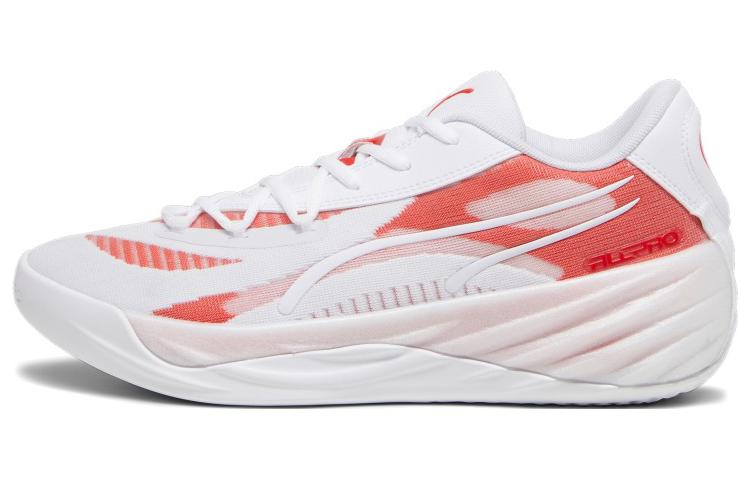 Баскетбольные кроссовки Puma All-Pro Nitro унисекс, Белый/Розовый