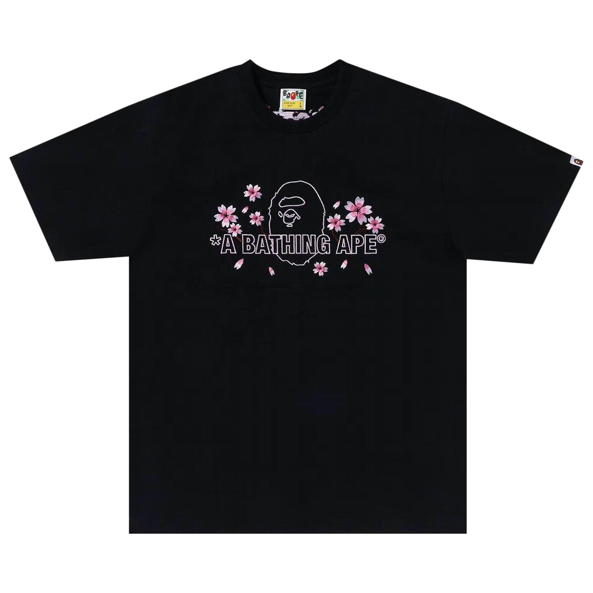 

BAPE Sakura Футболка Bathing Ape, черная