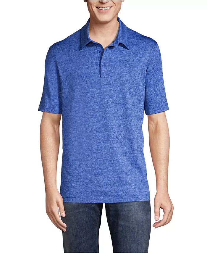 

Мужская школьная форма Rapid Dry Space Dye поло Lands' End, синий