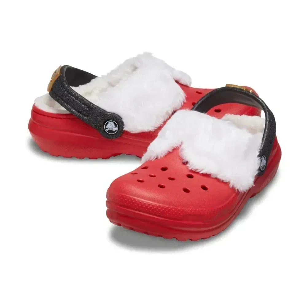 Crocs Classic Lined Santa 210932-6WE Clog Red Comfort Shoes UWU1026