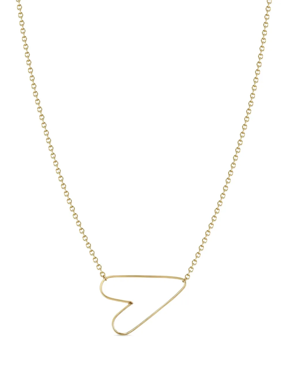 

Колье Anchored Heart из желтого золота Zoë Chicco, золотистый