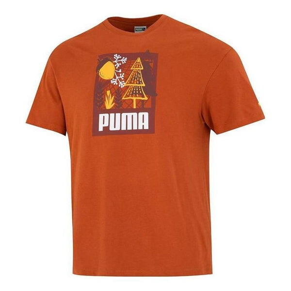 

Футболка ff short sleeve graphic tee 'orange' Puma, оранжевый