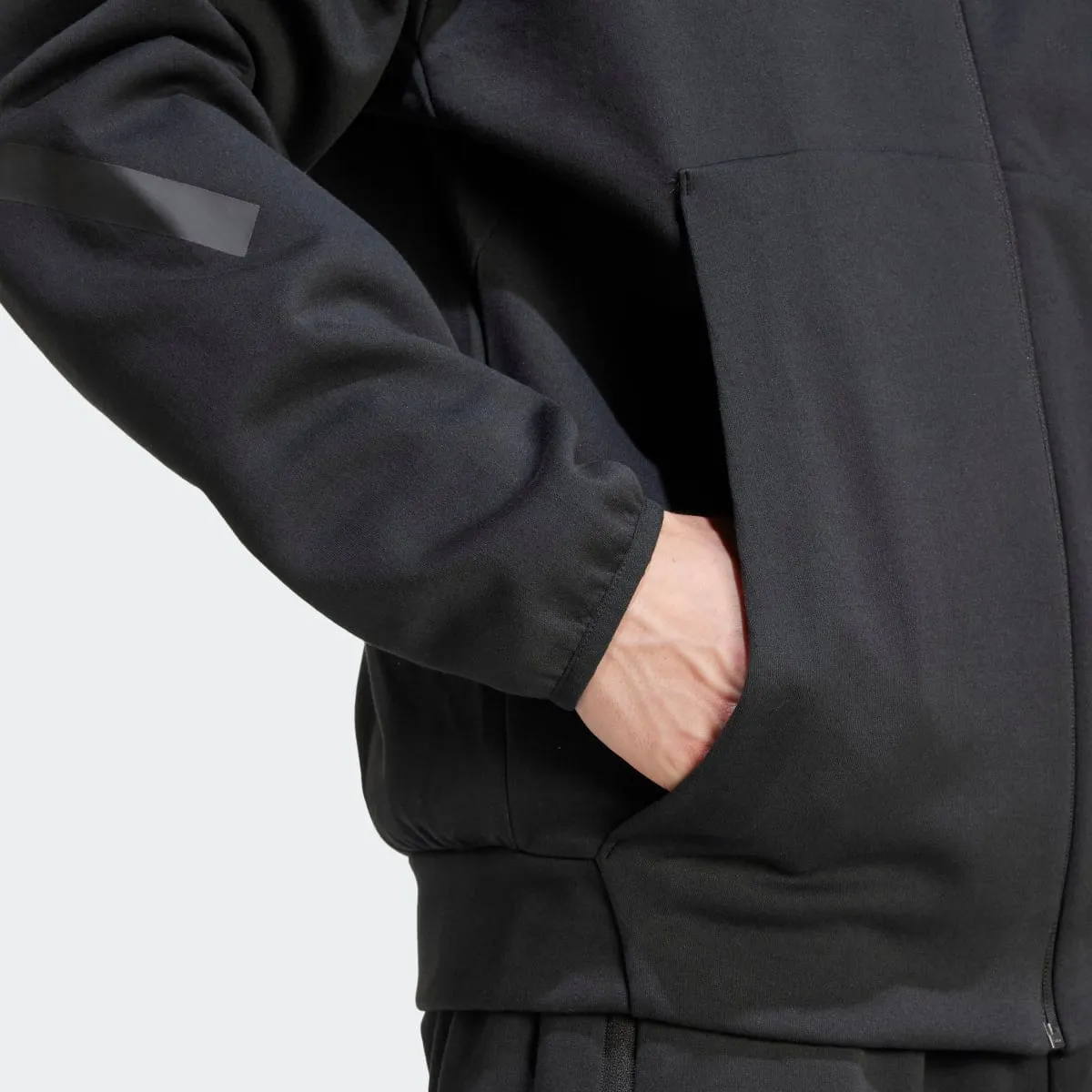 Мужская толстовка ZNE Новая adidas, черный — фото 3