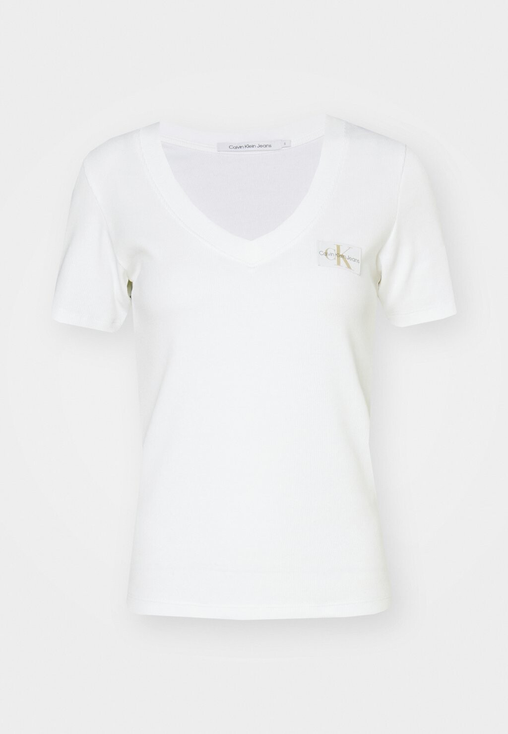 

Базовая футболка V Neck Tee Calvin Klein, ярко-белая