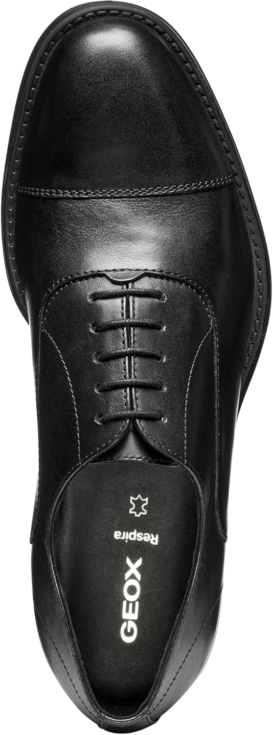 Geox Мужские ботинки Oxford модель U Barberigo, черный — фото 4