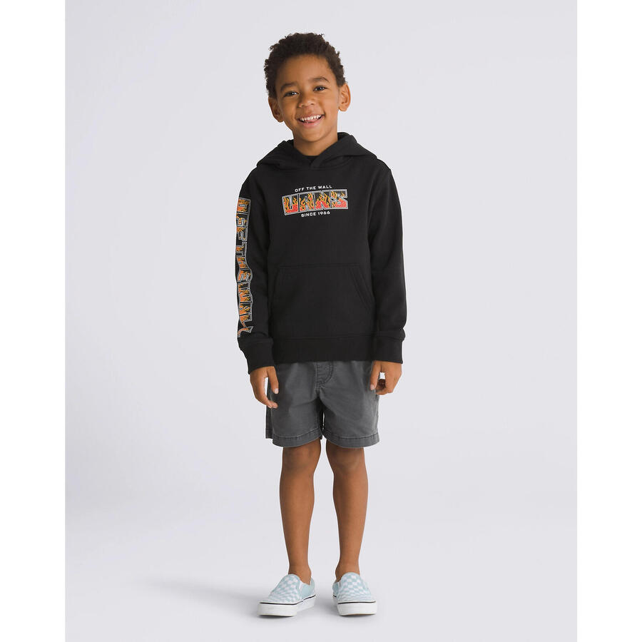 Детская толстовка Vans Digi Flames Po Hood, чёрная — фото 3