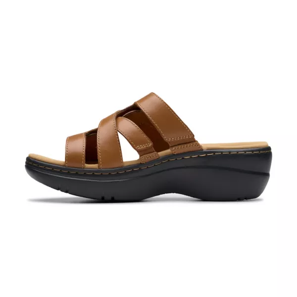 Женские босоножки на танкетке Merliah2 Clarks, цвет tan leather — фото 3