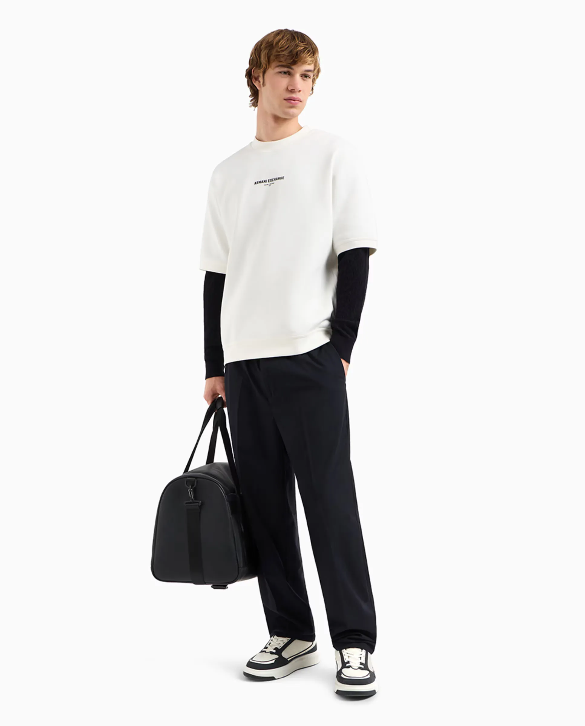 

Брюки мужские классические прямого кроя Armani Exchange, темно-синий