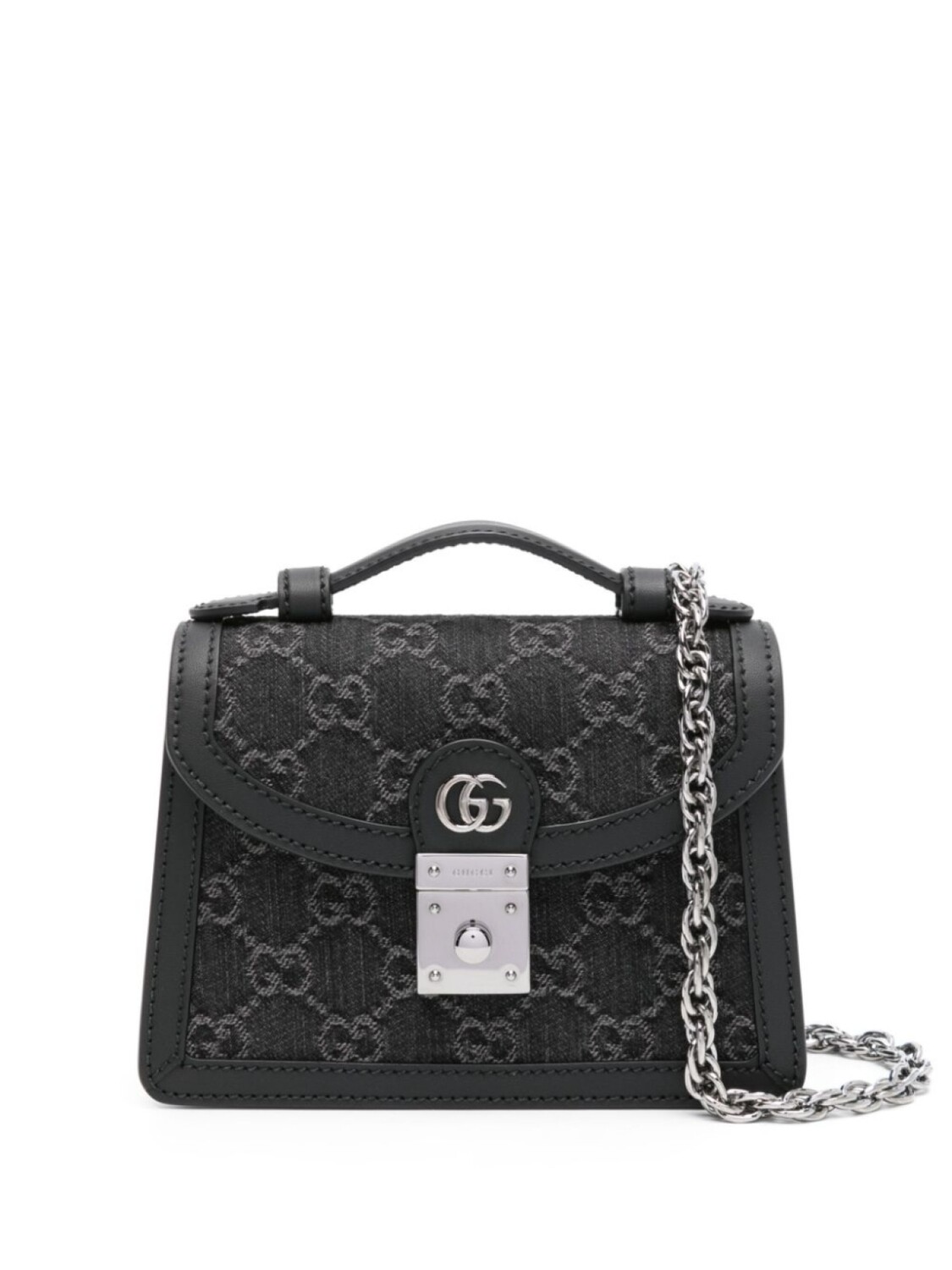 

Джинсовая сумка-тоут Gucci Ophidia GG, черный