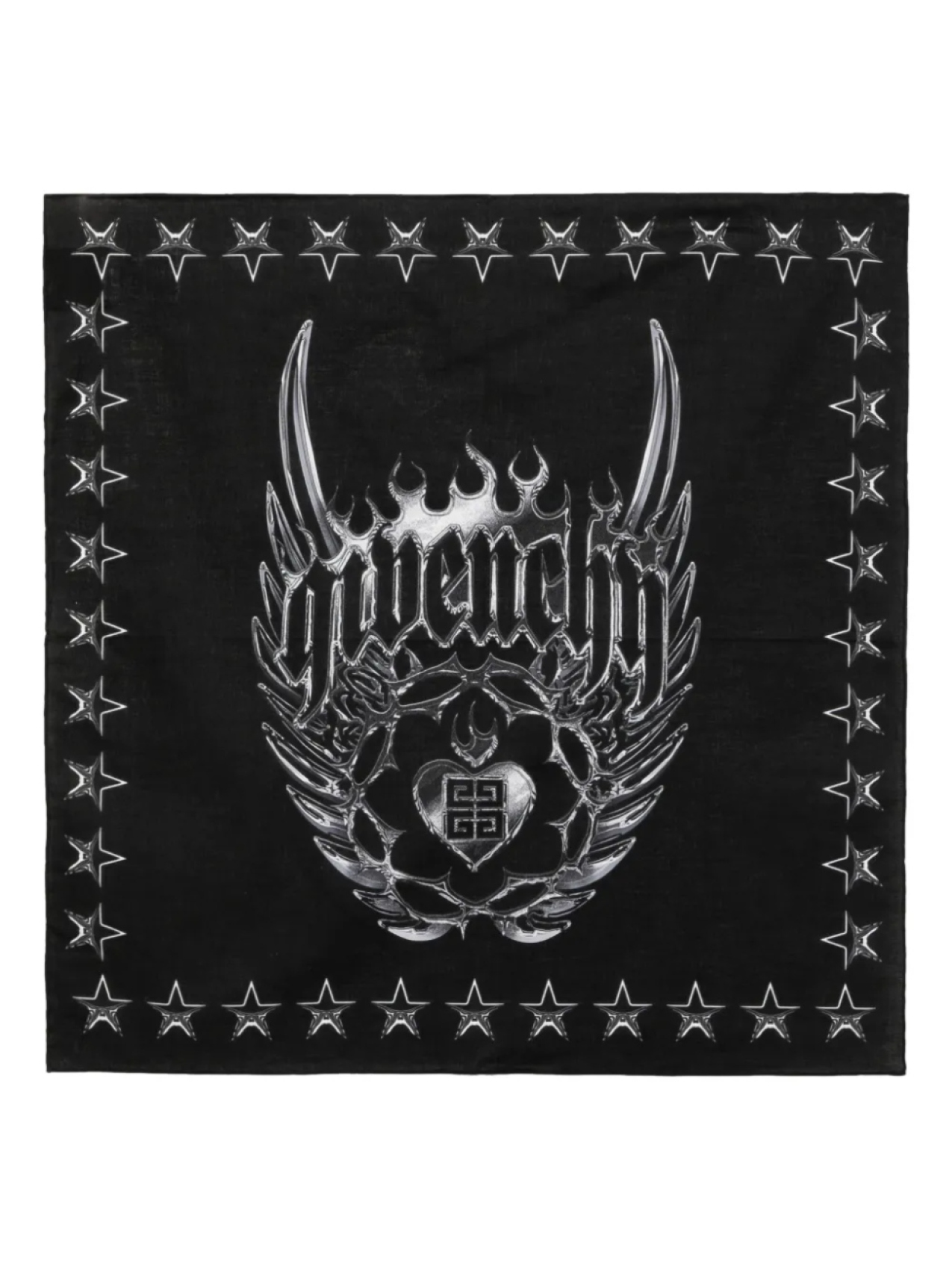 

Шарф с графическим принтом Givenchy, черный
