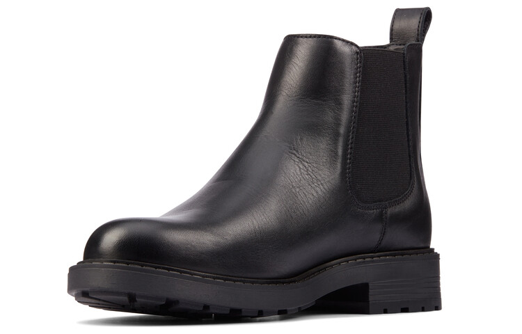 Ботинки женские Clarks низкие на каблуке, черный — фото 2