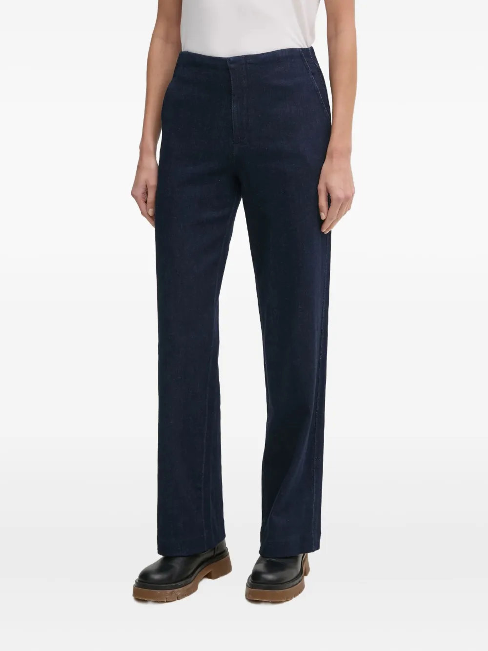 

Фактурные джинсы прямого кроя DKNY, синий