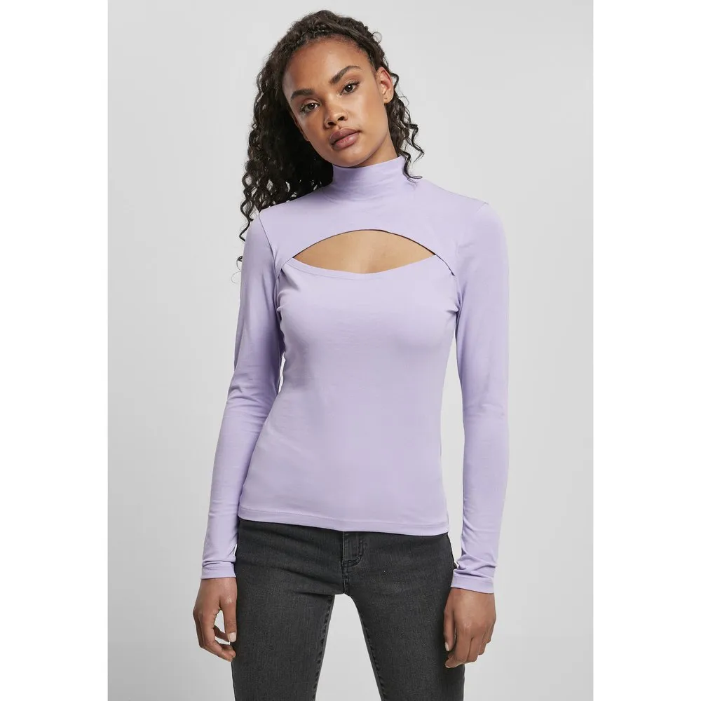 

Футболка Urban Classics Long sleeve high neck, синий