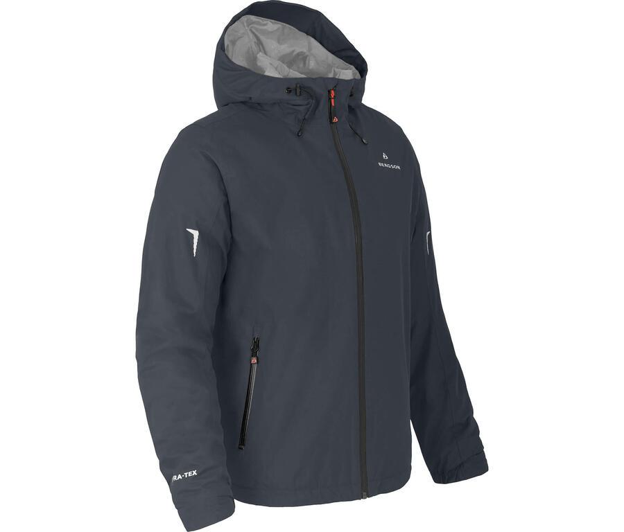 

BERGSON Легкая утепленная куртка-дождевик, водонепроницаемость 12000 мм водяного столба, серая