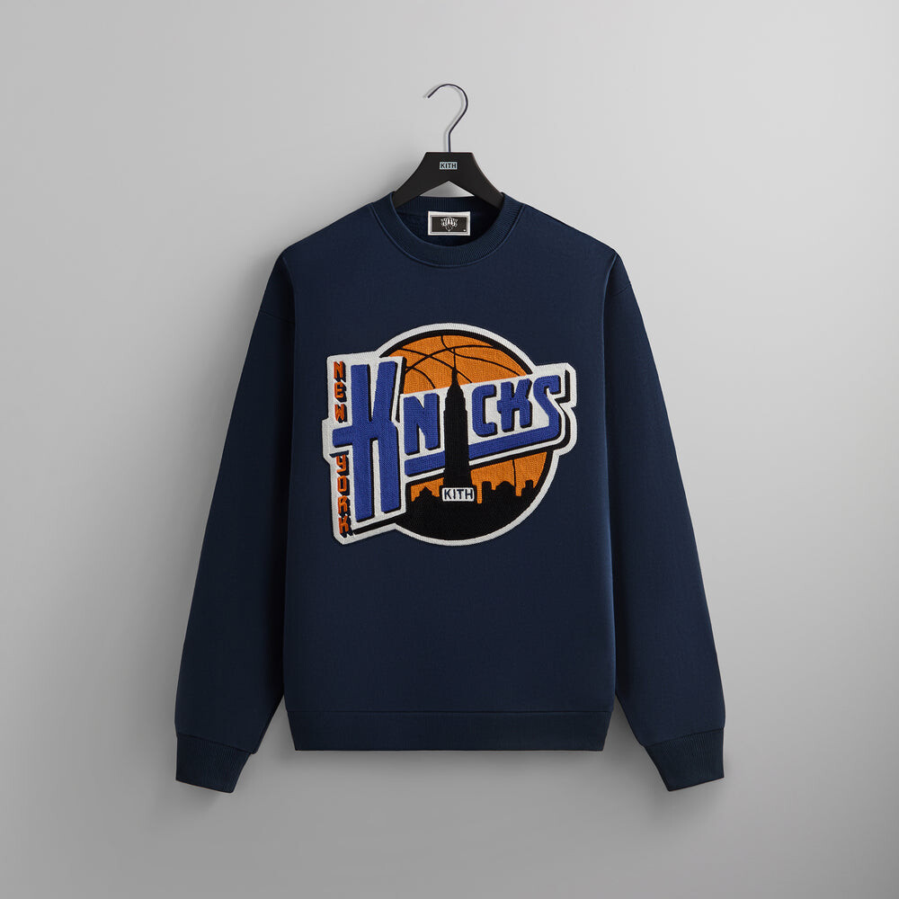 

Толстовка Kith for the New York Knicks City Vintage Nelson Crewneck, черный